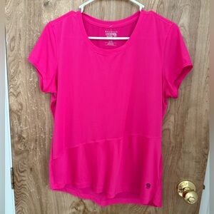 Mountain Hardwear Pink Short Sleeve featherlite Dri fit Women's Top
